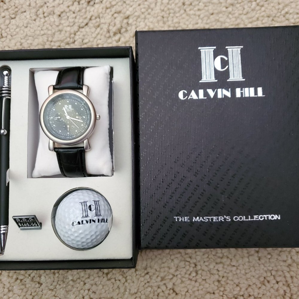 Calvin Hill gift set (watch/golf ball/pen)